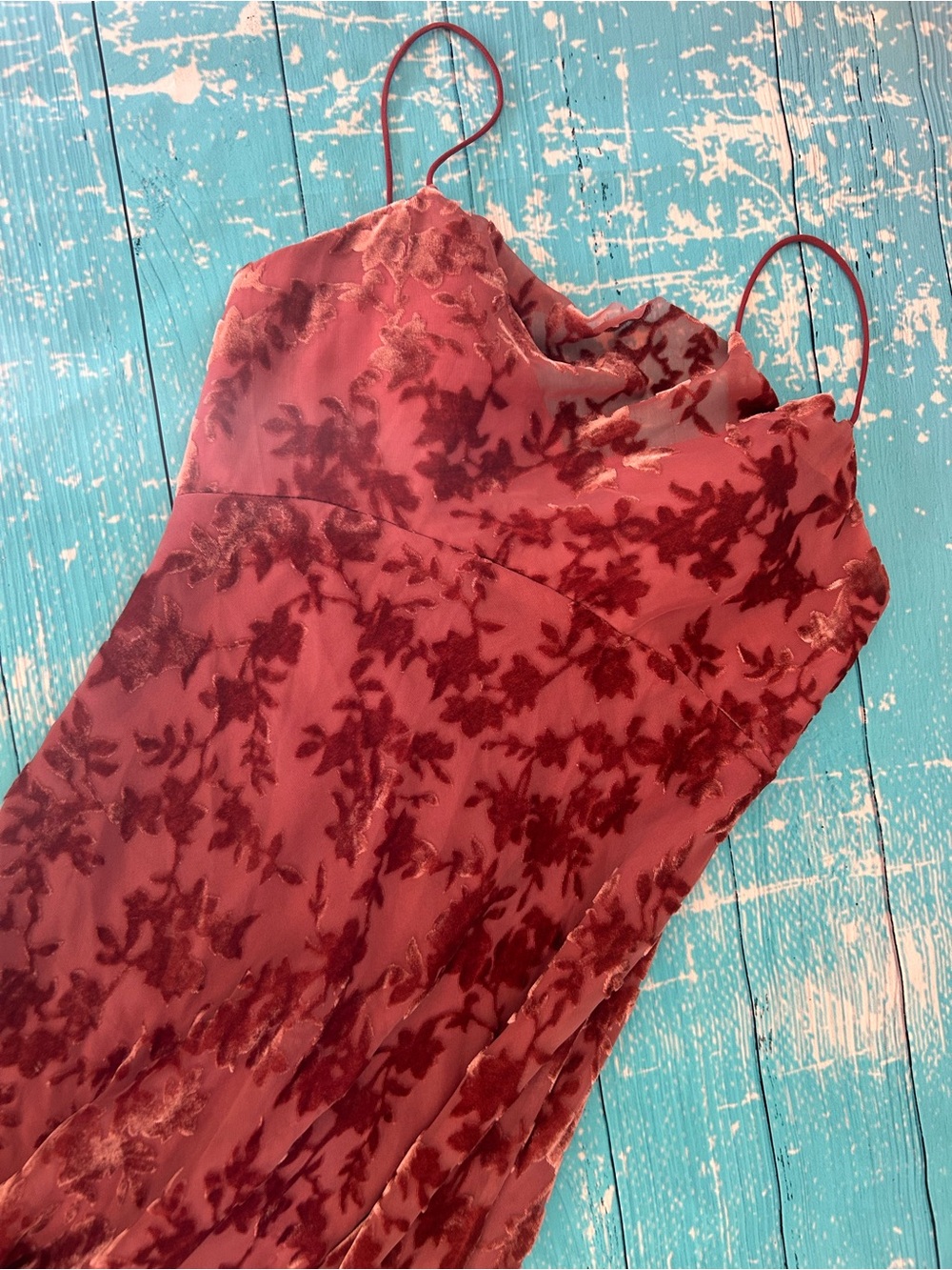 Jenny Yoo Rory Anthropologie Spaghetti Strap Burnt Copper Lace Evening Dress - Picture 9 of 10